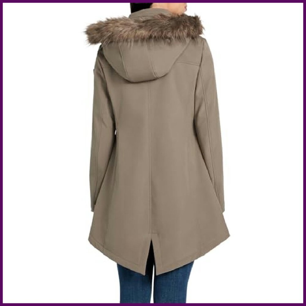 Mid-Length Softshell Jacket Waterproof Windproof … - image 3